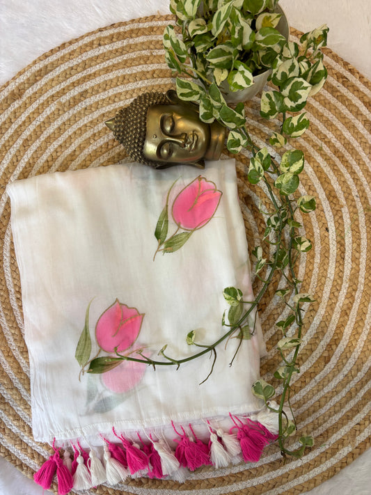 Mul Cotton  Tulip Saree