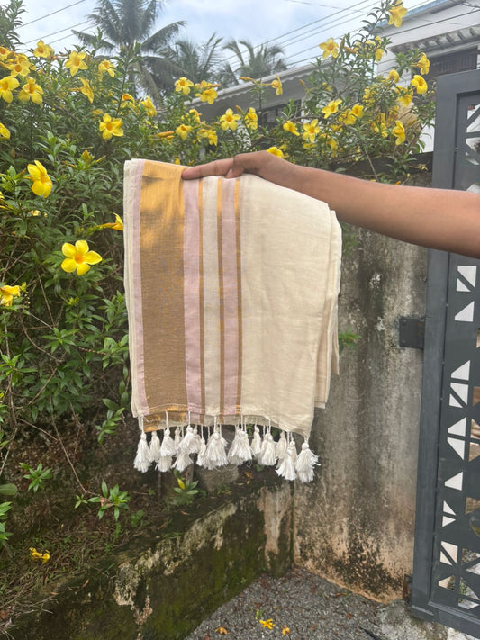Mulcotton Onam Saree